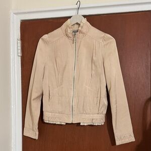 MM Couture Light Tan Bomber Jacket